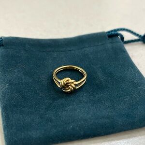 Hey Harper Gold Knot Ring size 6